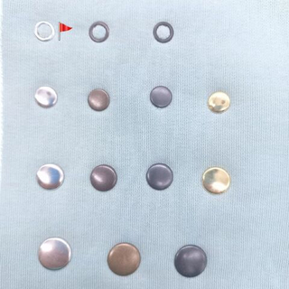 Кнопки рубашечные 9.5мм цв. никель Комплект 10шт
