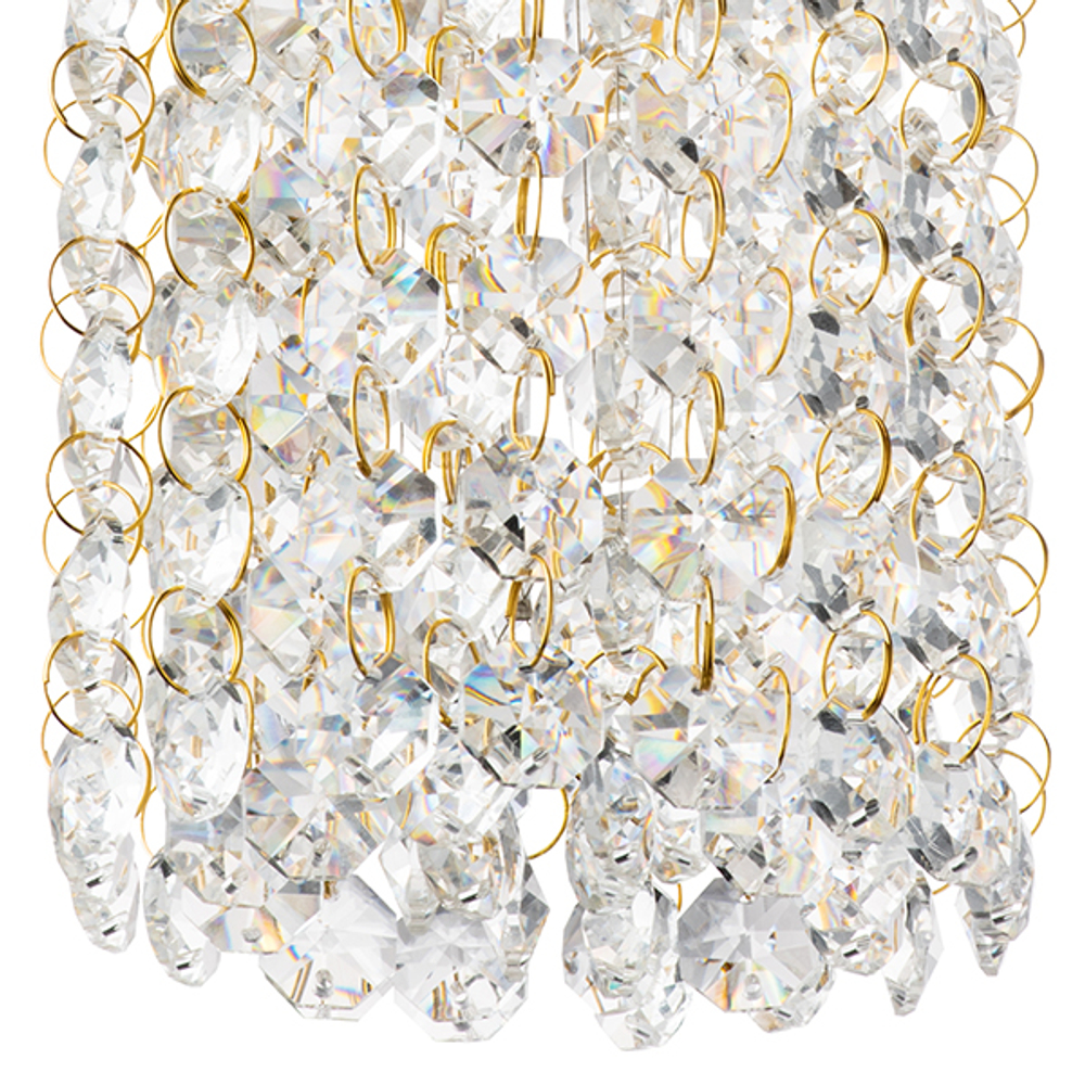 795322 Подвес CRISTALLO 1х40W G9 ЗОЛОТО