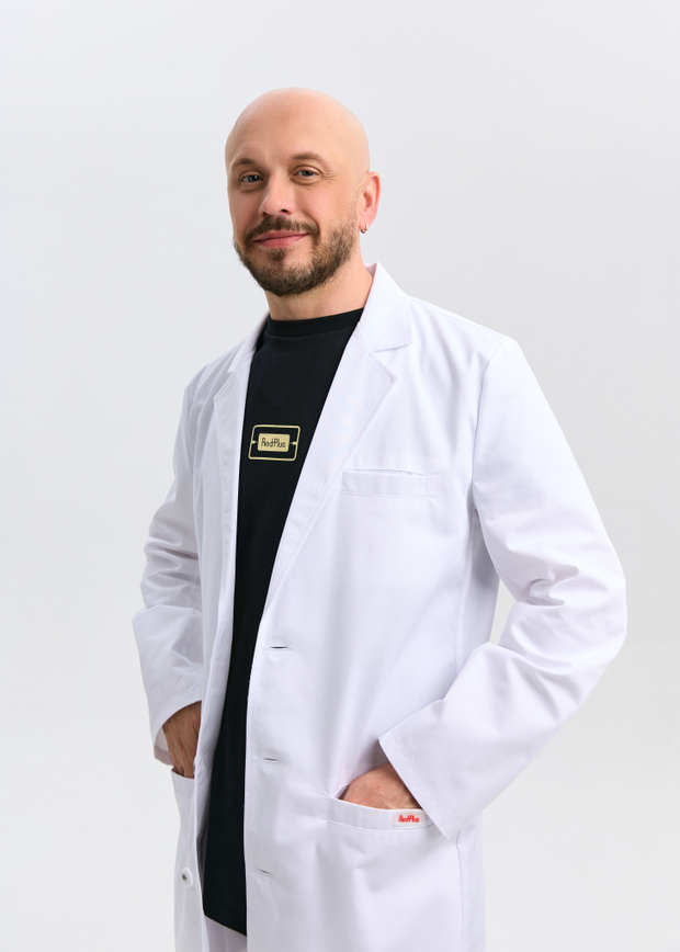 Халат медицинский  мужской Заубер 2.0, белый