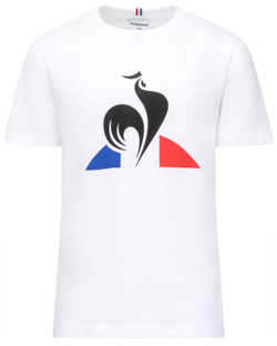 Футболка для мальчика теннисная Le Coq Sportif ESS Tee SS No.2 B - new optical white