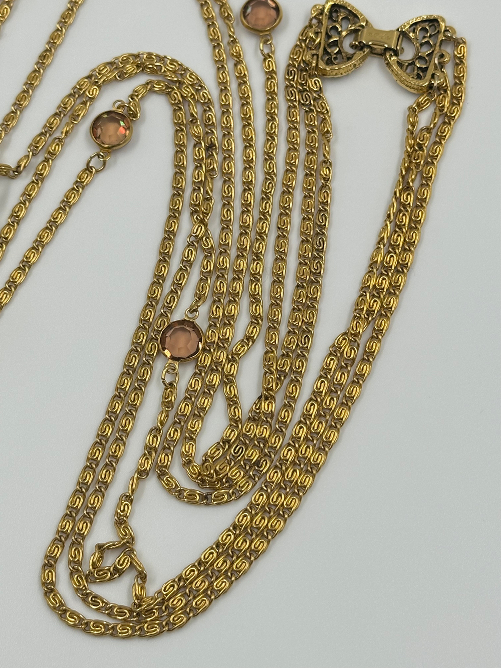 Многоярусная цепь с подвеской Goldette