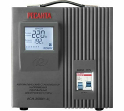 Стабилизатор напряжения Ресанта АСН-3000/1-Ц, Однофазный, 3кВт