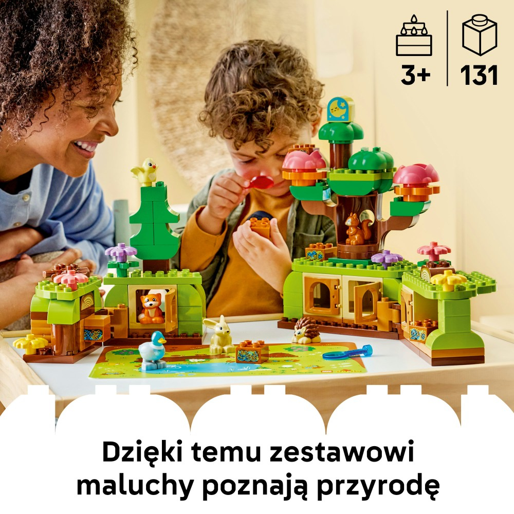 Конструктор LEGO DUPLO Town 10480 Лес первооткрывателей с дикими животными — фото 3