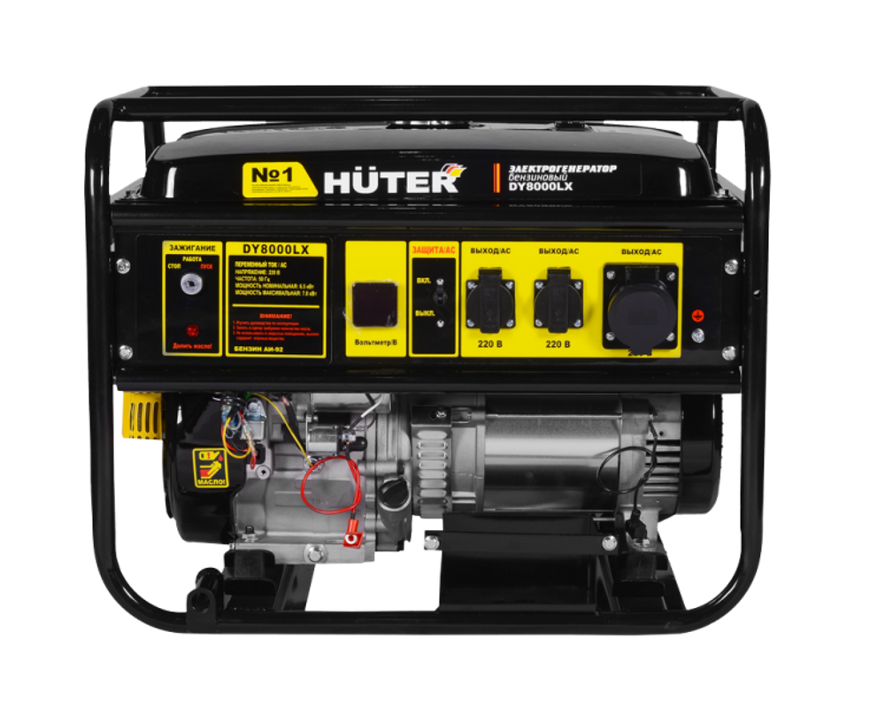 Портативный бензогенератор Huter DY8000LX