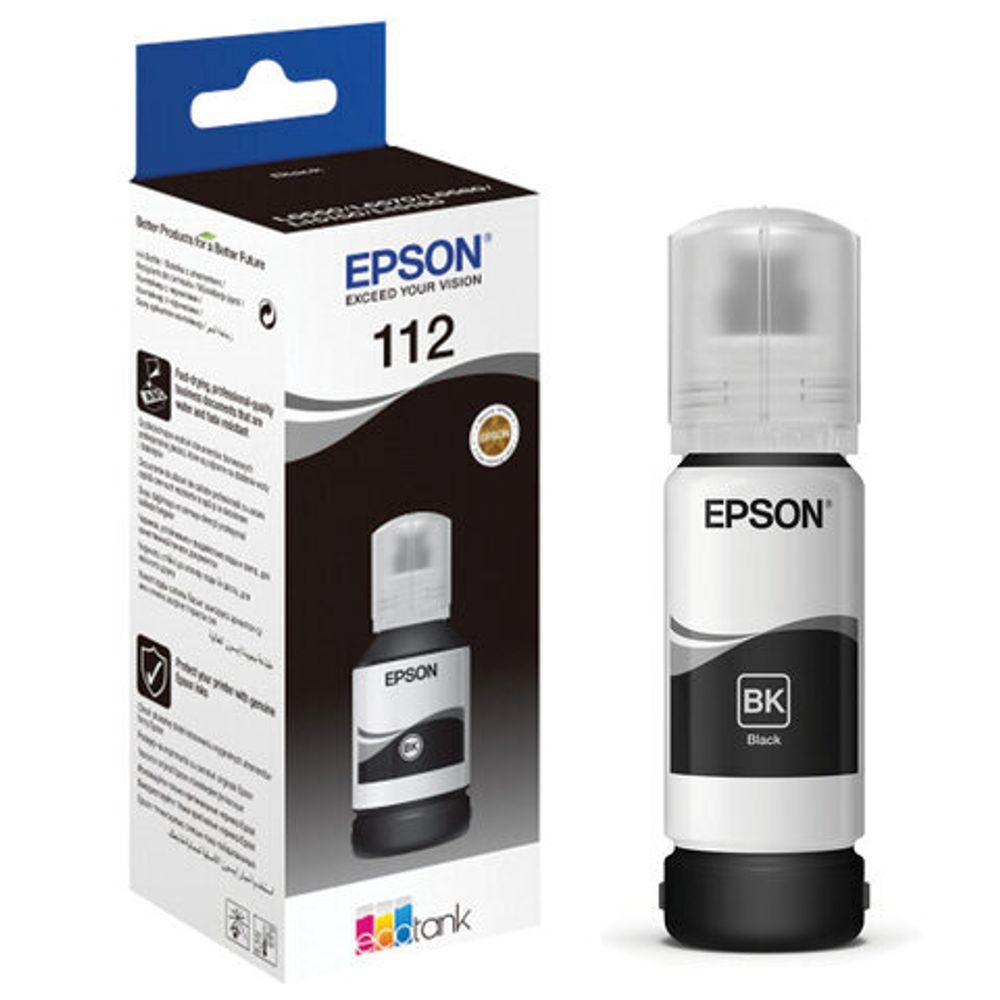 Контейнер с чернилами Epson 112 (C13T06C14A) для L11160/L15150/L15160 черный