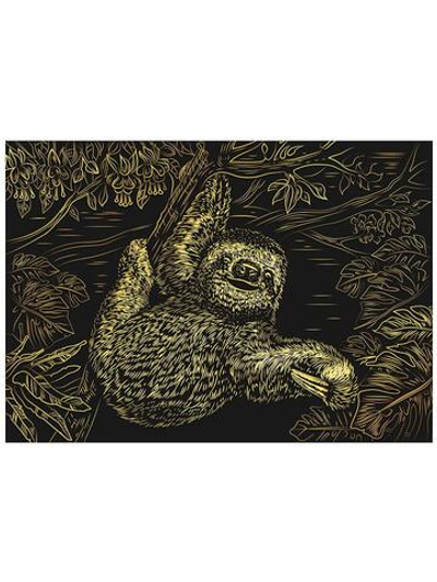 Гравюра А4 в конверте. "Ласковый ленивец" (Арт. Г-8519)