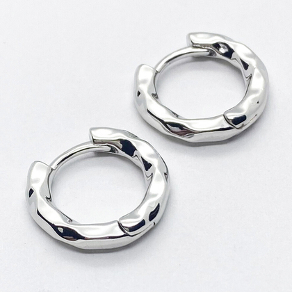 Ювелирные швензы Конго с родиевым покрытием, размер 17*3 мм, цена за пару