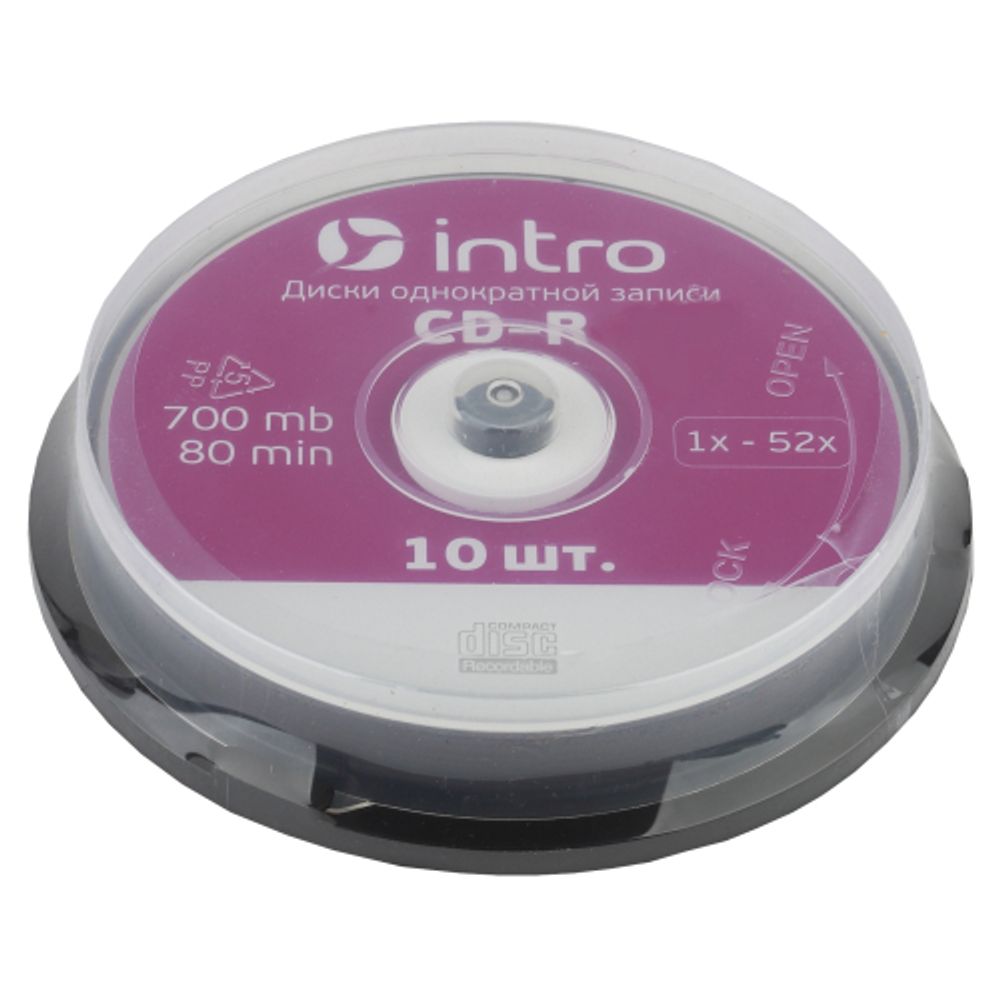 Intro СD-R INTRO 52X 700MB Cakebox 10 | Intro