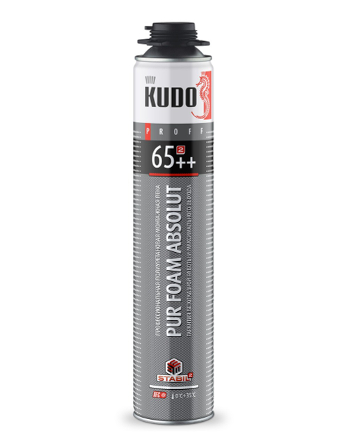 Пена монтажная KUDO PROFF 65++  профи  980г / KUPP10S65++
