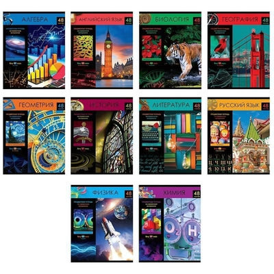 Комплект предметных тетрадей А5 48л. "Хочу все знать!" 10 шт. (BG)