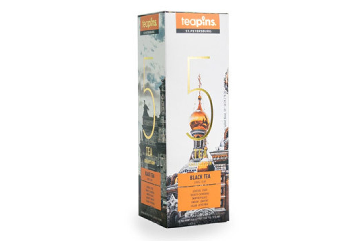 Подарочный черный чай "Saint Petersburg Teapins", 50г