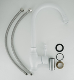 СМЕСИТЕЛЬ ДЛЯ КУХНИ ESKO TWIGGY TG519W С R-ИЗЛИВОМ БЕЛЫЙ