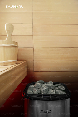 SAUNARU Камни для сауны Жадеит шлифованный PREMIUM, фракция до 100 мм, ведро 15 кг, артикул SSB15-JP