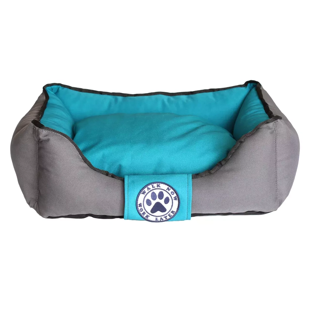 лежанка для мелких собак 50х35 см бирюзовая