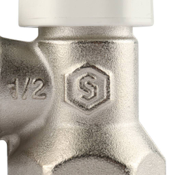 Клапан запорно-балансировочный, угловой 1/2"