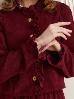 Жакет вельвет укороченный