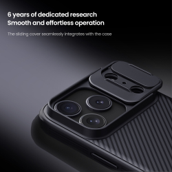 Чехол с защитной шторкой для камеры от Nillkin на iPhone 17 Pro, серия CamShield Pro Case