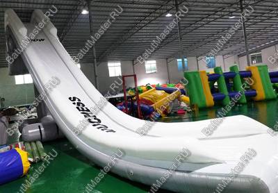 Надувная водная горка на надувной опоре «Универсальная», 7,5*2*4,5 м