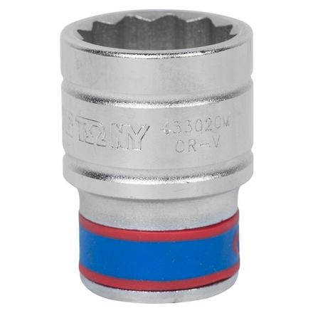 Цена на KING TONY (433020M) Головка торцевая стандартная двенадцатигранная 1/2", 20 мм