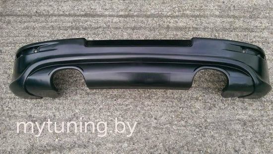 Накладка на бампер задний для VOLKSWAGEN Golf V R32 03-08, под 2 трубы