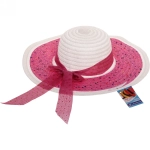 Шляпа женская с широкими полями «TiraMiSu- Адель», микс 5 цветов, р58, ширина полей 13 см