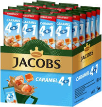 Растворимый кофе Jacobs 4 в 1 Caramel, в стиках, 24 шт