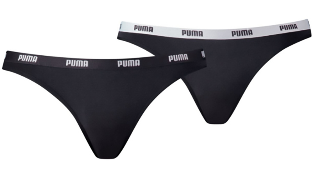 Спортивные трусы Puma Women Bikini 2P Hang - black
