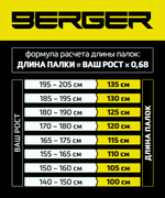 Скандинавские палки Oxygen, 77-135 см, 2-секционные, черный/зеленый