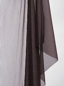 Сетка эластичная шоколад в полоску метражом