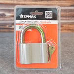 Замок навесной 80мм "Алюминий" ЕРМАК