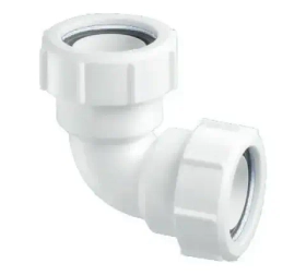 Отвод McALPIN 90гр Г40хГ40мм компрес. 40A-WH