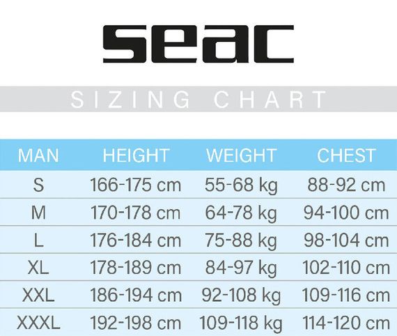 Рашгард Seac T-Sun long man черный