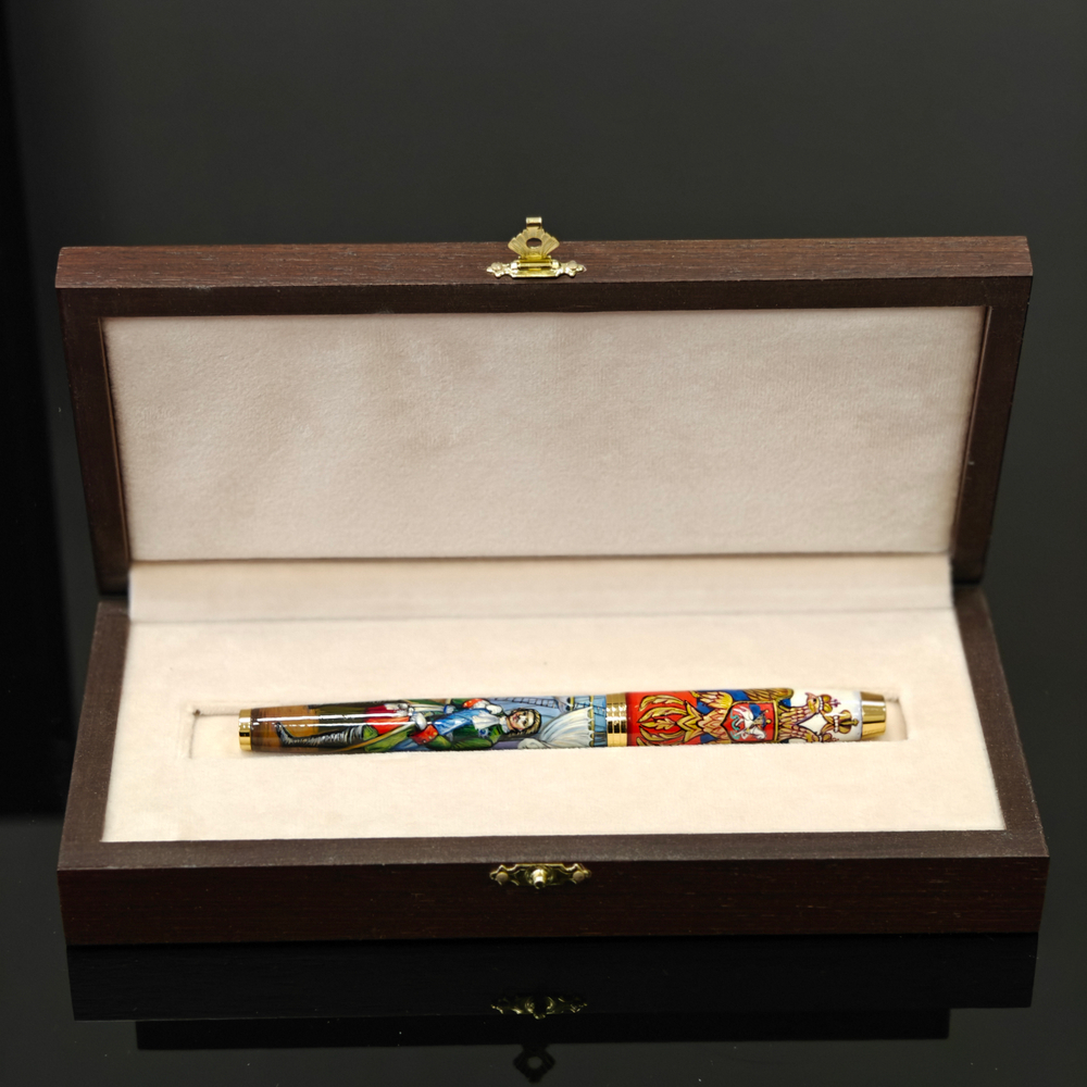 Ручка с ручной росписью Палех "Император Петр I"