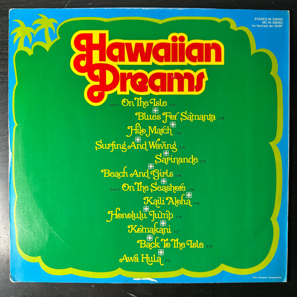 Los Hawaios ‎– Hawaiian Dreams (Германия 1976г.)