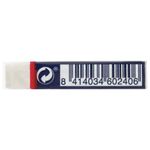 Ластик FACTIS Softer S 24 (Испания), 50х24х10 мм, белый, прямоугольный, картонный держатель, CMFS24, CNFS24