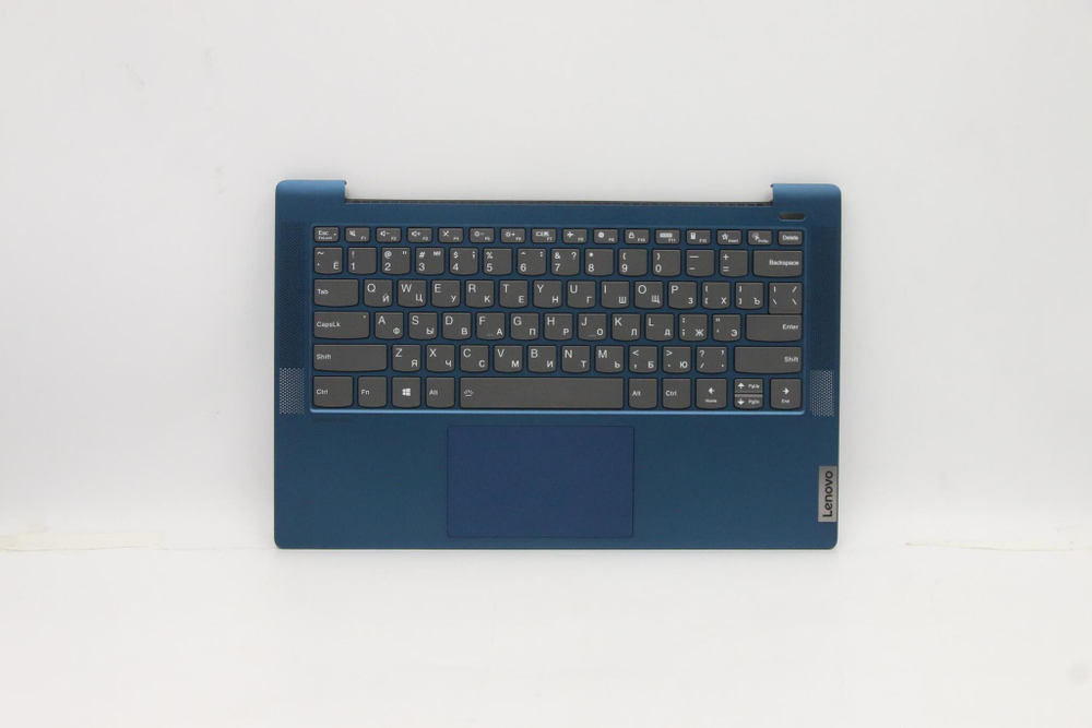 Верхняя панель с клавиатурой (топкейс) для ноутбука Lenovo 5-14ARE05 / ITL с подсветкой, синяя, раскладка - русская (5CB1A13482)