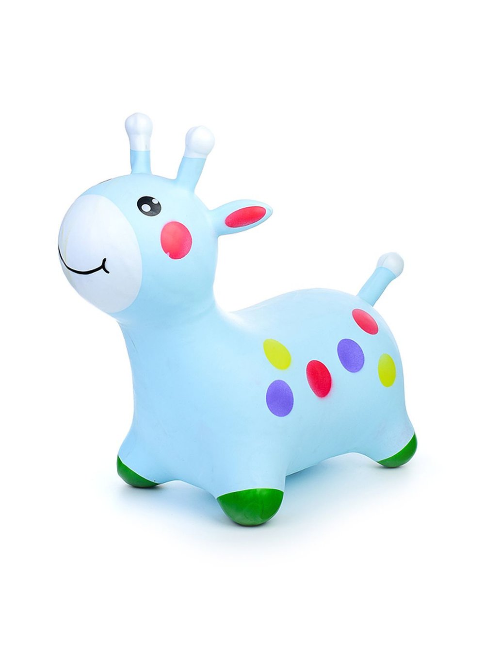 Прыгун Жираф в горох цвет голубой