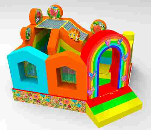 Коммерческий надувной батут «Друзья-зверята», 4*3*2,9