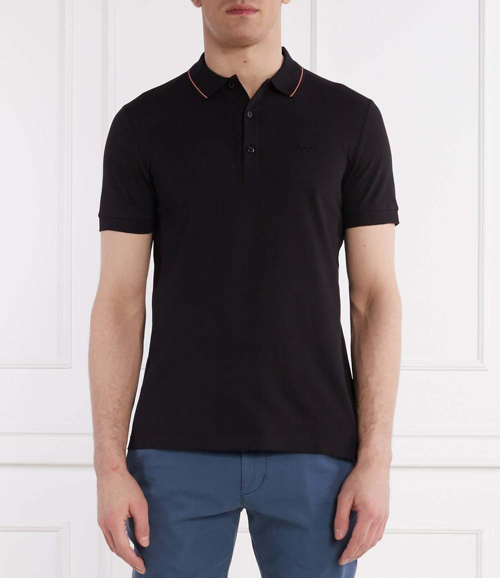 Поло paule 4 BOSS GREEN - черный(50506195)