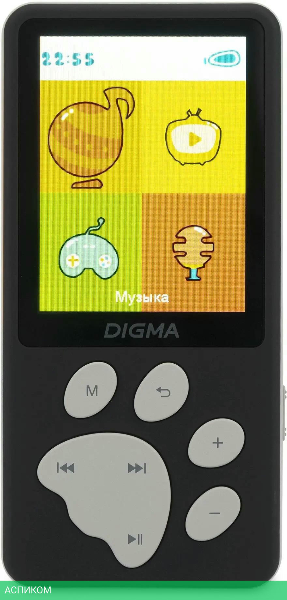 Hi-Fi плеер Digma S5 8Gb черный/серый