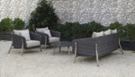 Комплект плетеной мебели Tagliamento Jura, серый, антрацит