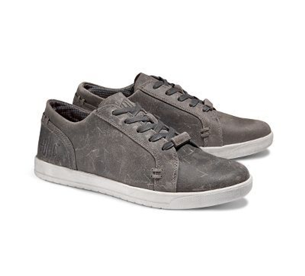 Кеды Yorkton Mens Gray Leather Harley-Davidson