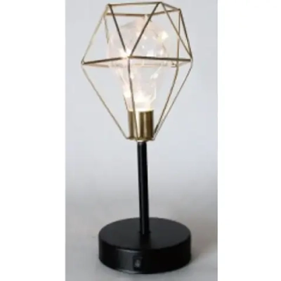 Светильник «ЛОФТ - Грани» 11,5*11,5*27,5 см, на батарейках (в комплект не входят)