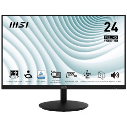 MSI PRO 23.8" MP242A {IPS flat 1920x1080 100Hz 1ms 300cd D-Sub HDMI DisplayPort 2x2W} [9S6-3PA1CT-205]