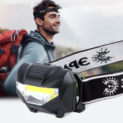 Фонарь налобный светодиодный ЭРА GB-501 Блэкджек на батарейках мощный яркий 3 режима черный | Налобные фонари