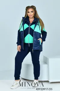 Костюм 17-255-синий-ментол Minova
