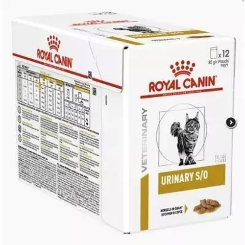 Влажный корм Royal Canin Urinary S/O для кошек при МКБ, в соусе, 12 шт x 85 г