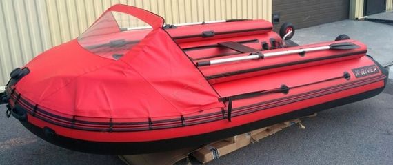 Надувная лодка X-River GRACE 380 НДНД с фальшбортом + тент