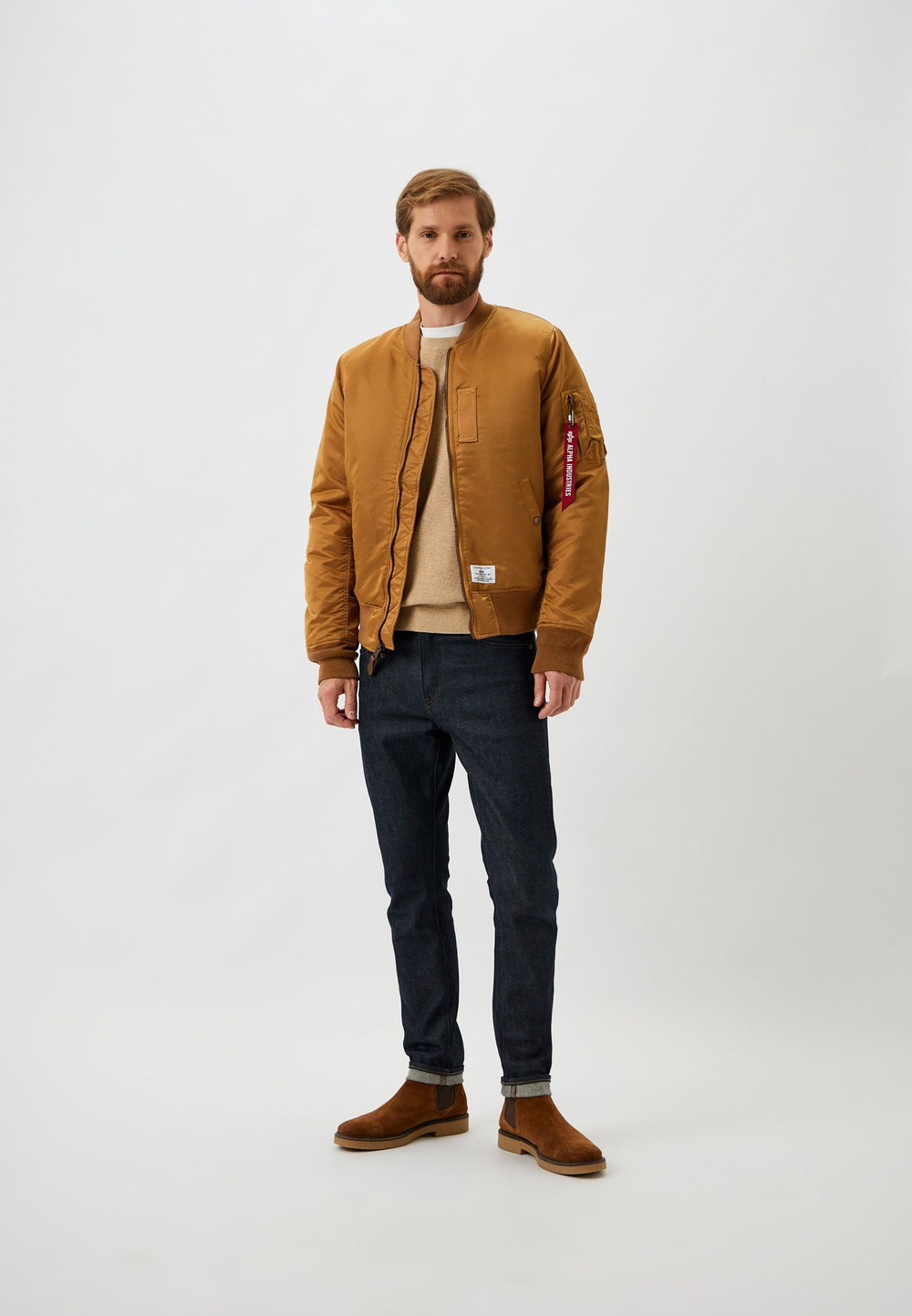 Куртка утепленная мужская ALPHA INDUSTRIES MA-1 MOD FLIGHT JACKET