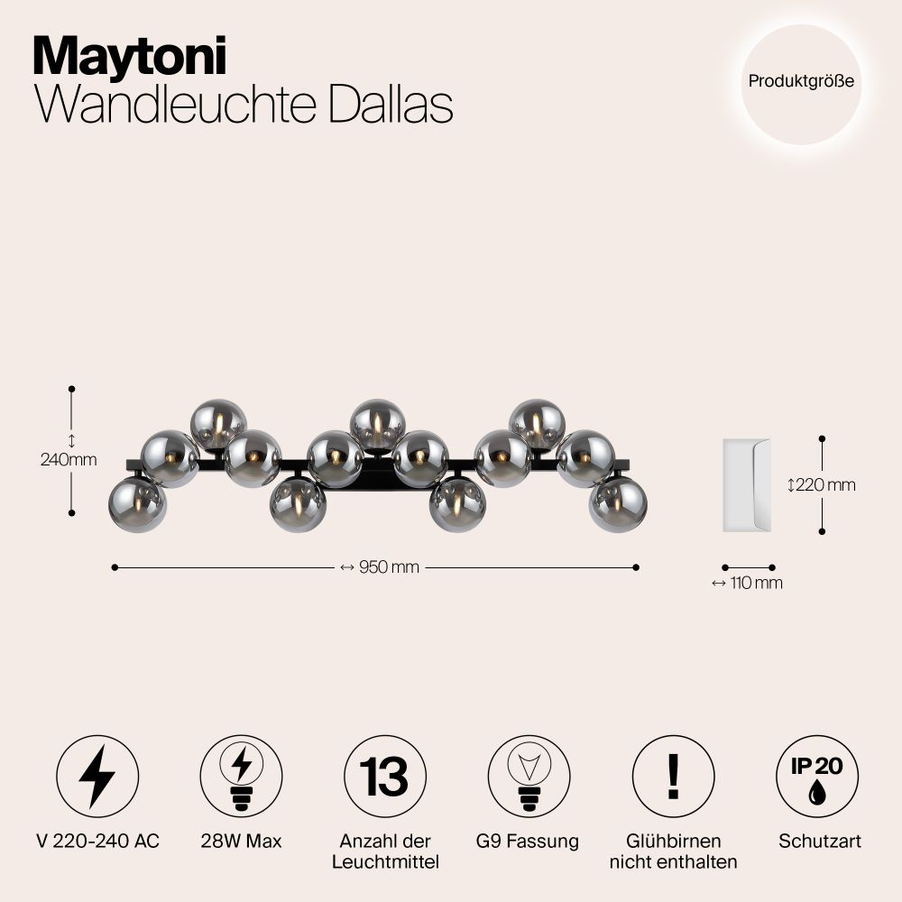 Настенный светильник (бра) Maytoni MOD547WL-13B